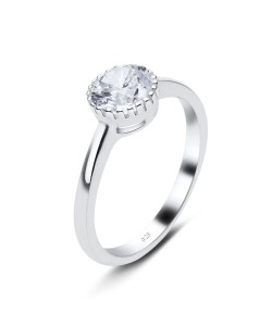 Gorgeous CZ Silver Ring NSR-3367 